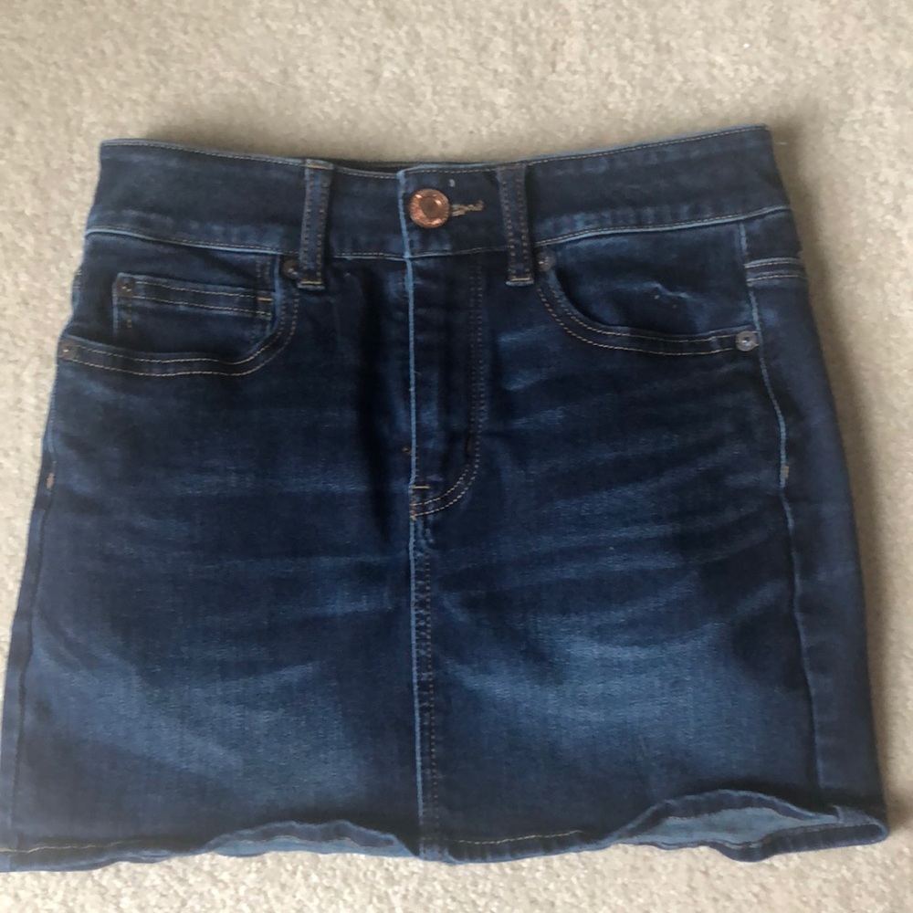 Denim mini skirt